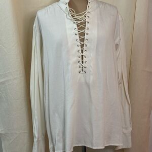 Men's Pirate/Poet Lace-Up Shirt